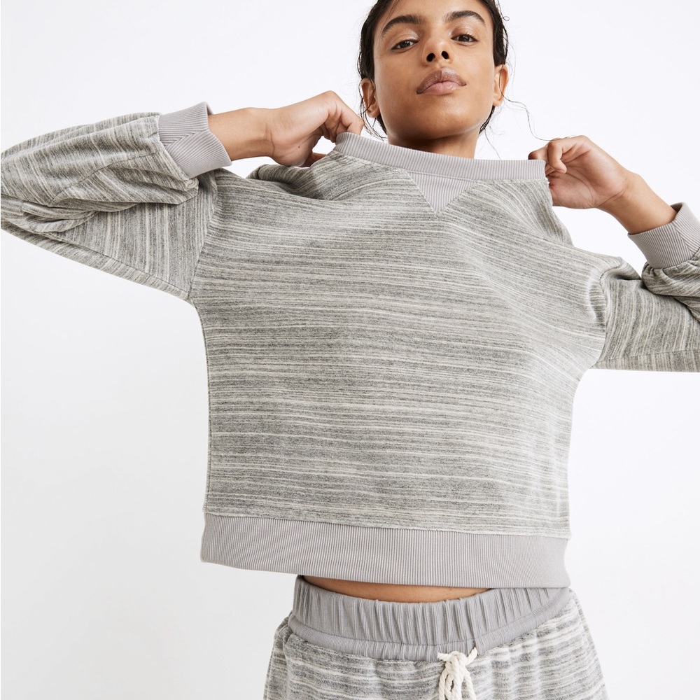 MWL Space-Dyed Velour Crewneck Sweatshirt Large